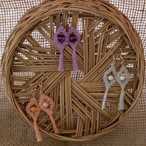 Bubble Bead Earrings - Image 2